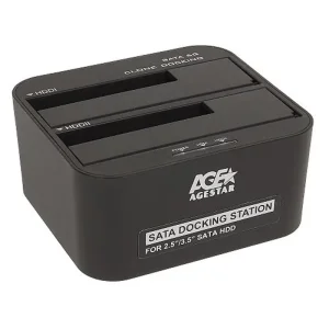 Док-станция AgeStar 3UBT6-6G для 2.5"/3.5" SATA HDD или SSD USB3.0 Black UA