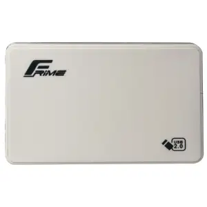 Зовнішня кишеня Frime SATA HDD/SSD 2.5", USB 2.0, Plastic, White (FHE11.25U20) UA