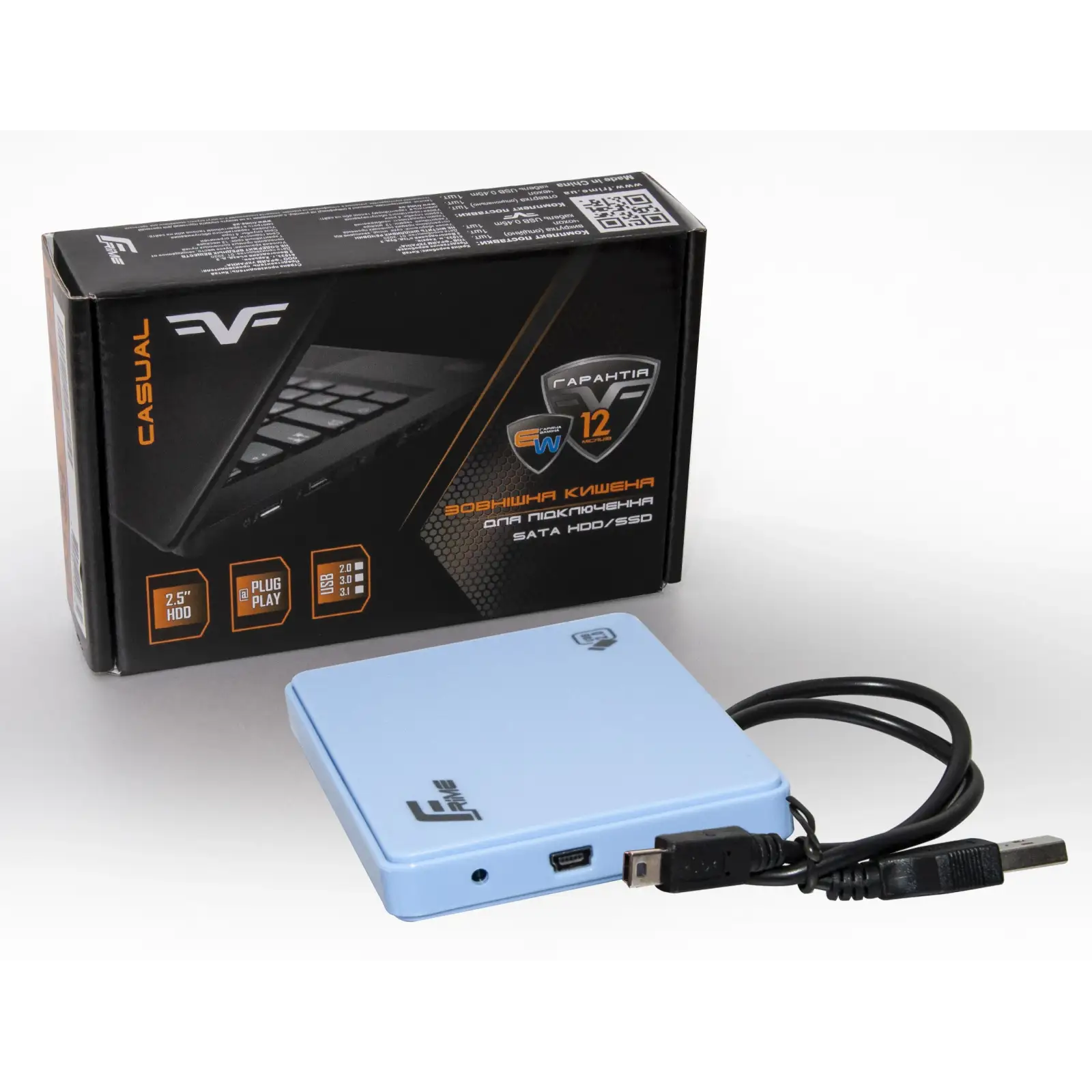 Зовнішня кишеня Frime SATA HDD/SSD 2.5