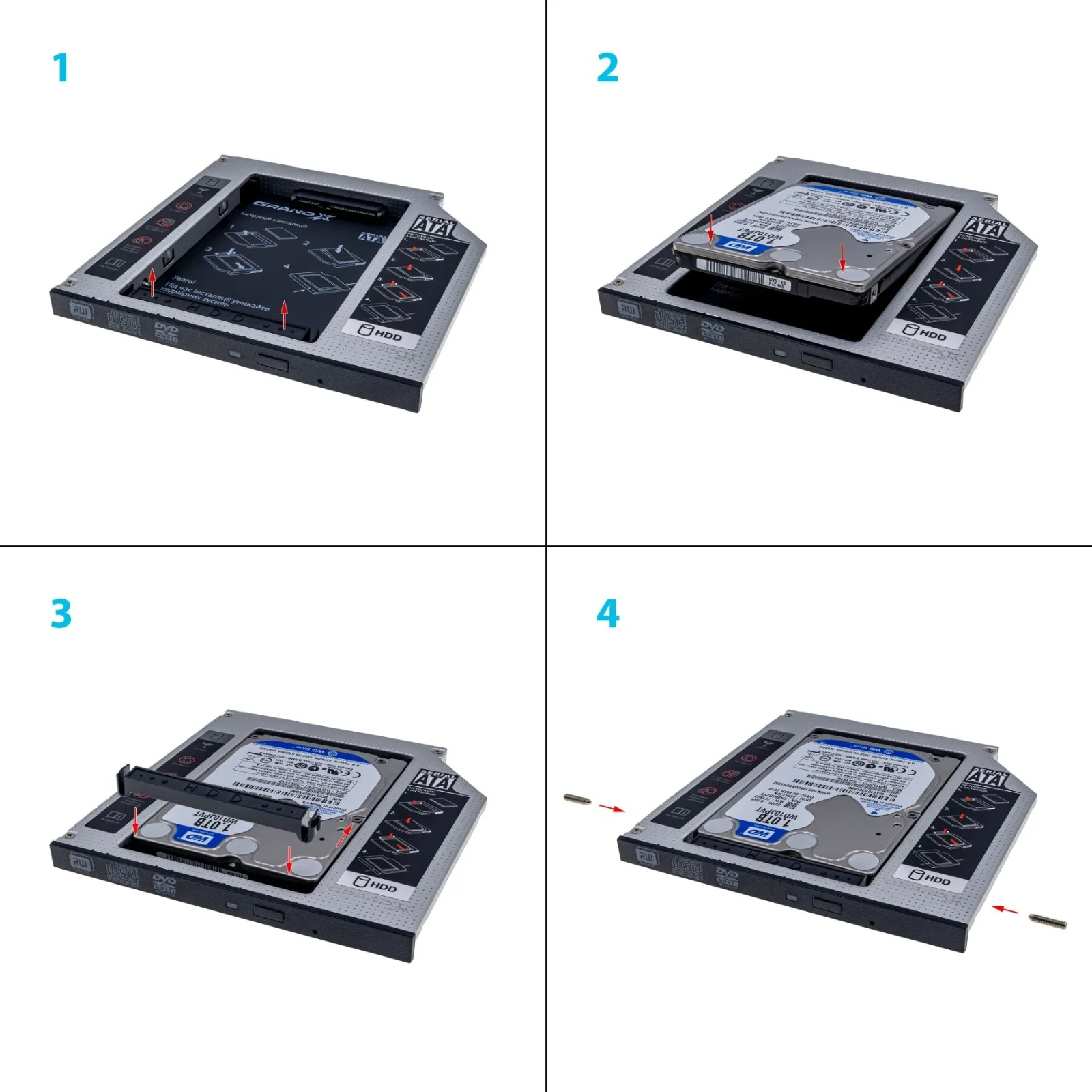 Адаптер Grand-X для подключения HDD 2.5