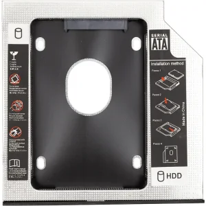 Адаптер HDD 2.5" для ноутбука в отсек CD-ROM PowerPlant HB390014 (12.7 мм) UA