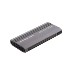 Зовнішня кишеня Maxxter M.2 NVMe PCIe, USB 3.1 Type-C Gen2, RGB, Metal, Black (EHDE-2280SRGB-01) UA