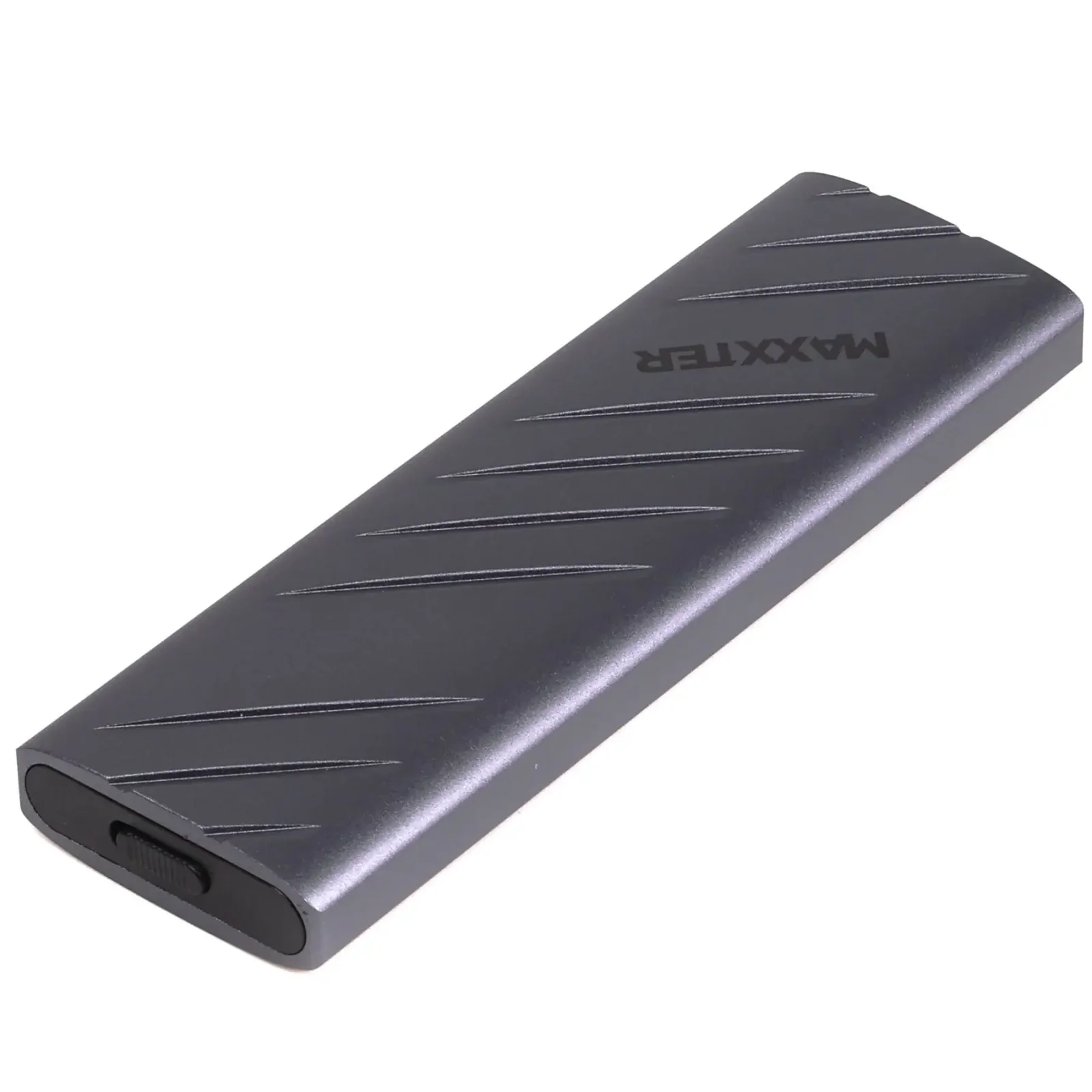 Внешний карман Maxxter M.2 NVMe PCIe, USB 3.2 Type-C, Metal, Black (EHDE-2280S-01) UA