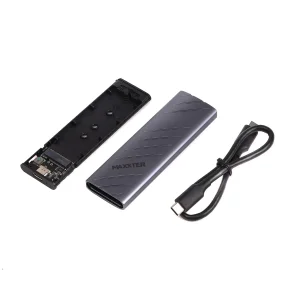 Зовнішня кишеня Maxxter M.2 NVMe PCIe, USB 3.2 Type-C, Metal, Black (EHDE-2280D-01) UA