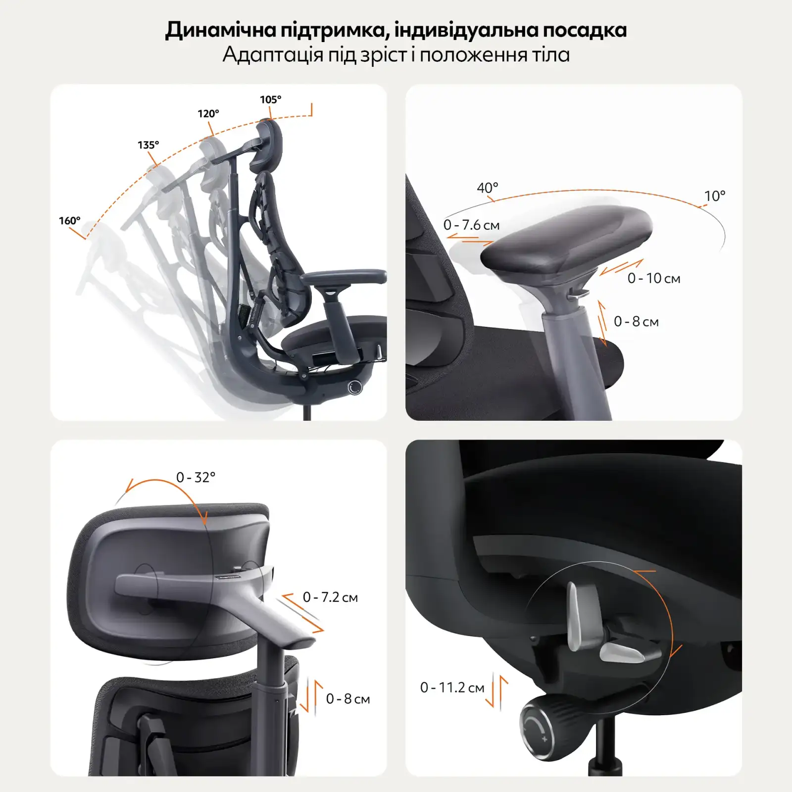 Кресло офисное LiberNovo Omni Midnight Black 48 см (CP-GW-0000015-00-01) UA