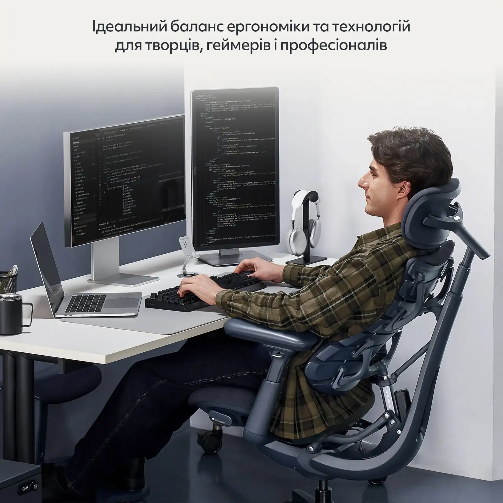 Кресло офисное LiberNovo Omni Midnight Black 48 см (CP-GW-0000015-00-01) UA