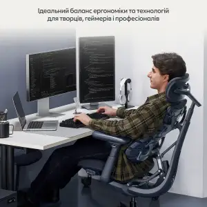 Кресло офисное LiberNovo Omni Midnight Black 48 см (CP-GW-0000015-00-01) UA