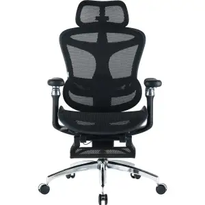 Кресло офисное Sihoo Doro C300 Pro Mesh Black with footrest (Doro-C300-Pro-M101-JT) UA