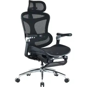 Крісло офісне Sihoo Doro C300 Pro Mesh Black with footrest (Doro-C300-Pro-M101-JT) UA