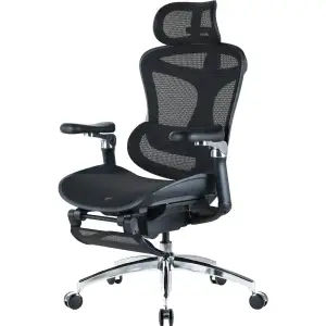 Крісло офісне Sihoo Doro C300 Pro Mesh Black with footrest (Doro-C300-Pro-M101-JT) UA