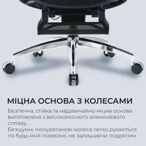 Крісло офісне Sihoo Doro C300 Pro Mesh Black with footrest (Doro-C300-Pro-M101-JT) UA