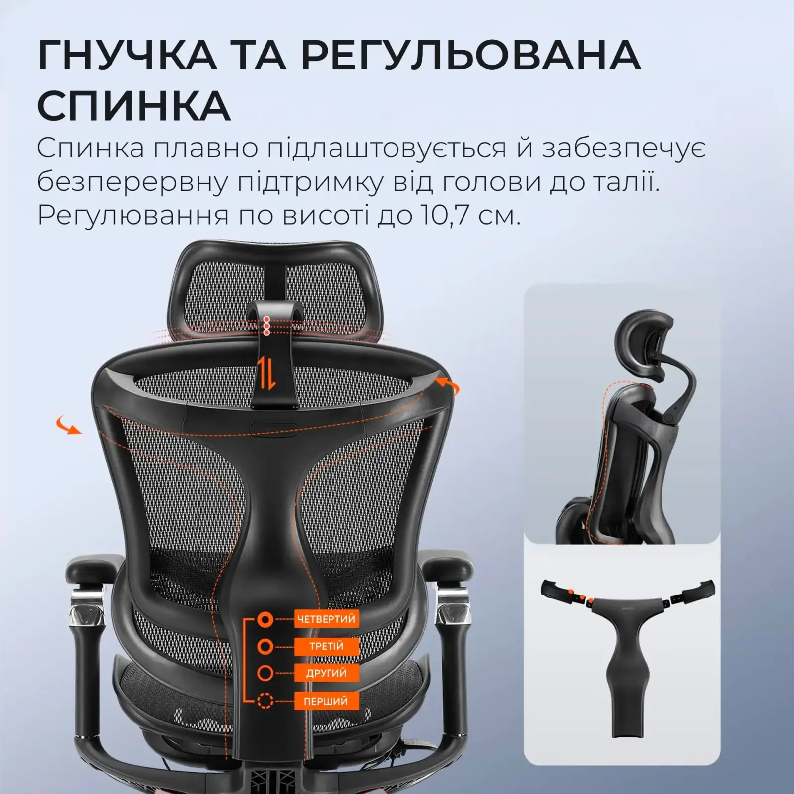 Крісло офісне Sihoo Doro C300 Pro Mesh Black (DORO-C300-PRO-M101) UA