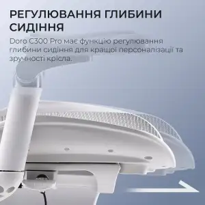 Крісло офісне Sihoo Doro C300 Pro Mesh White (DORO-C300-PRO-M102) UA