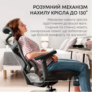 Кресло офисное Sihoo Doro C300L Mesh Black (DORO-C300L-A3-101) UA