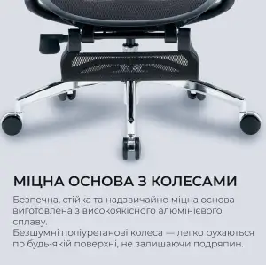 Крісло офісне Sihoo Doro C300L Mesh Black with footrest (Doro-C300L-A3-101-JT) UA