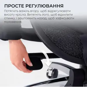 Крісло офісне Sihoo Doro C300L Mesh Black with footrest (Doro-C300L-A3-101-JT) UA