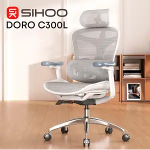 Крісло офісне Sihoo Doro C300L Mesh White DORO-C300L-A3-102) UA