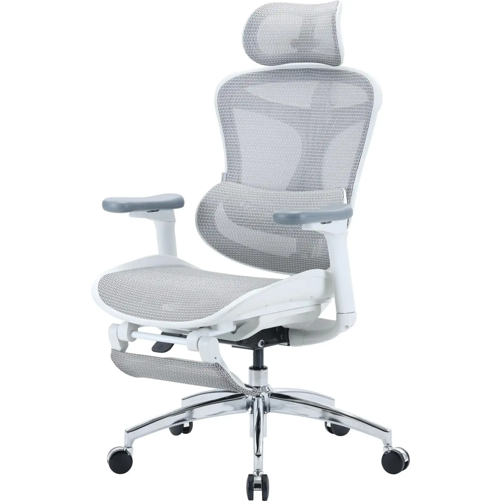 Кресло офисное Sihoo Doro C300L Mesh White with footrest (Doro-C300L-A3-102-JT) UA