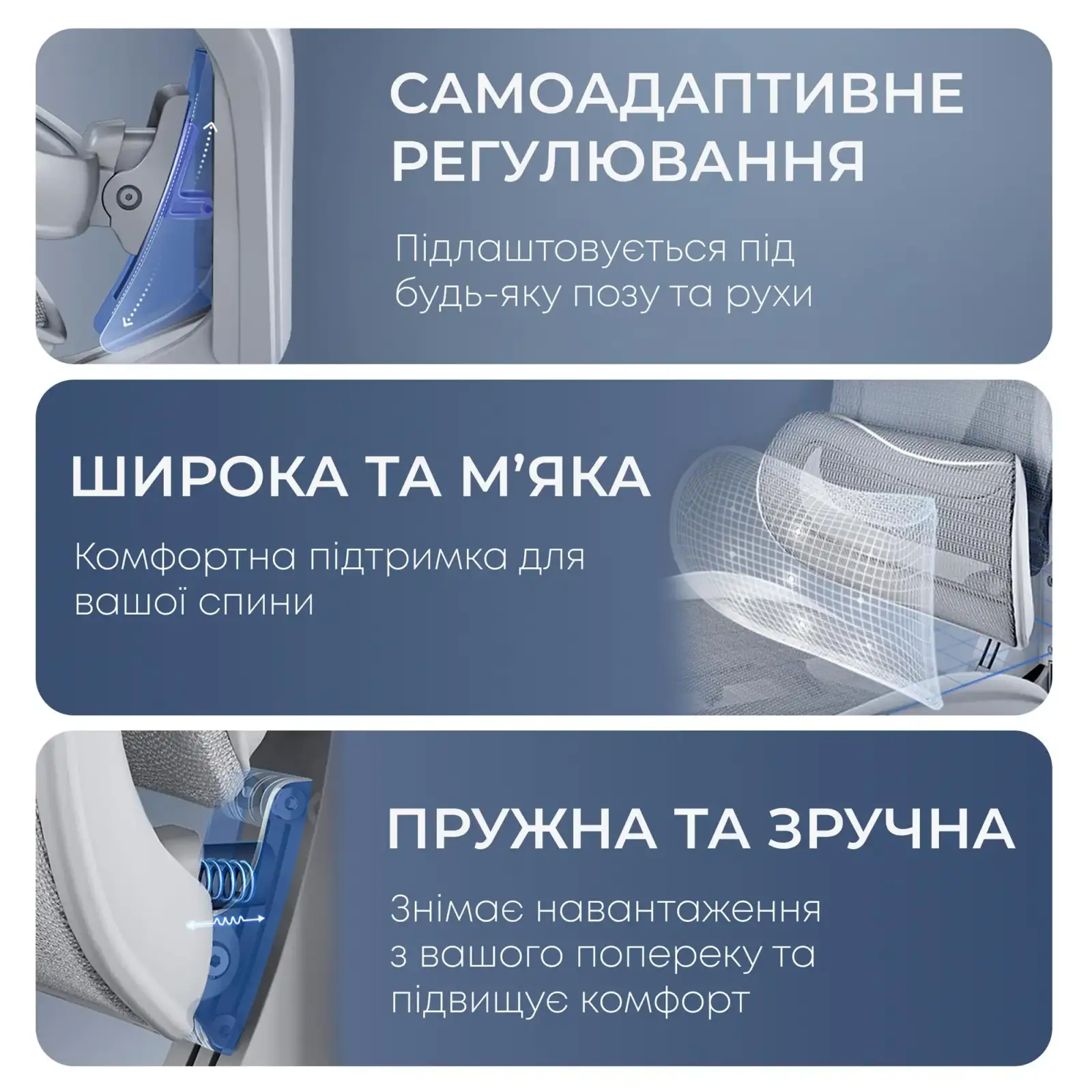 Кресло офисное Sihoo Doro C300L Mesh White with footrest (Doro-C300L-A3-102-JT) UA