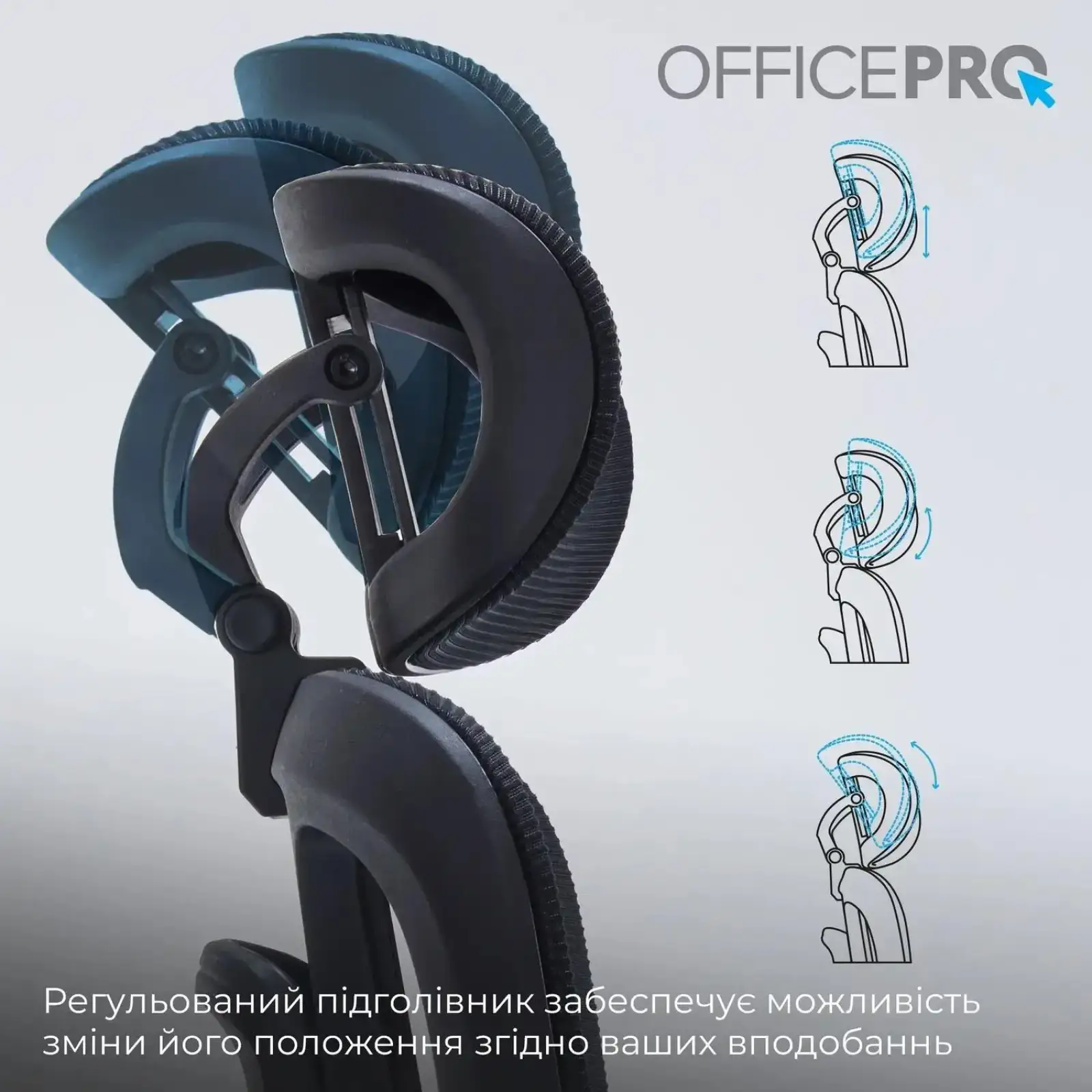 Крісло офісне Officepro OC680B Black UA