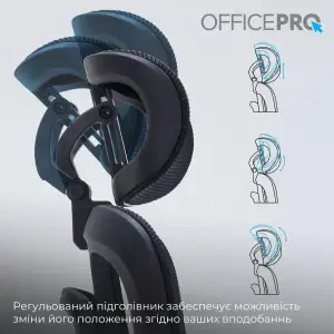 Крісло офісне Officepro OC680B Black UA