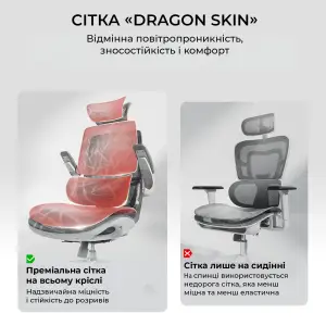 Кресло офисное Sihoo M59AS Mesh Gray (M59AS-M301) UA