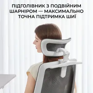Кресло офисное Sihoo M59AS Mesh Gray (M59AS-M301) UA