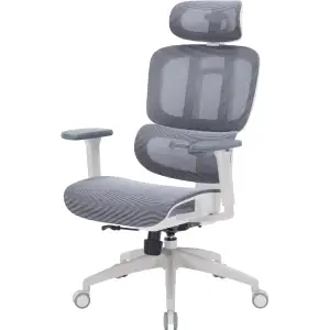 Крісло офісне Officepro Skyline White/Dark Gray (OC680-W-DG-DG) UA
