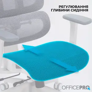 Кресло офисное Officepro Skyline White/Dark Gray (OC680-W-DG-DG) UA