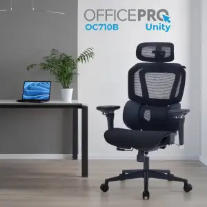 Крісло офісне OfficePro Unity OC710B Black UA