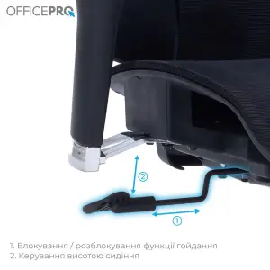 Крісло офісне OfficePro Unity OC710B Black UA