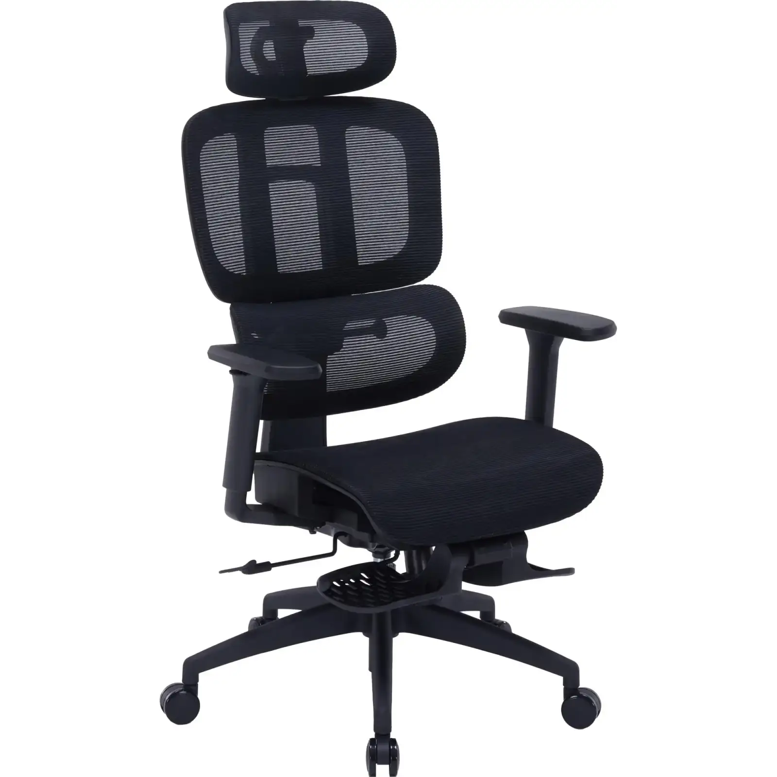 Кресло офисное Officepro Skyline Footrest Black (OC750-B-B-B) UA