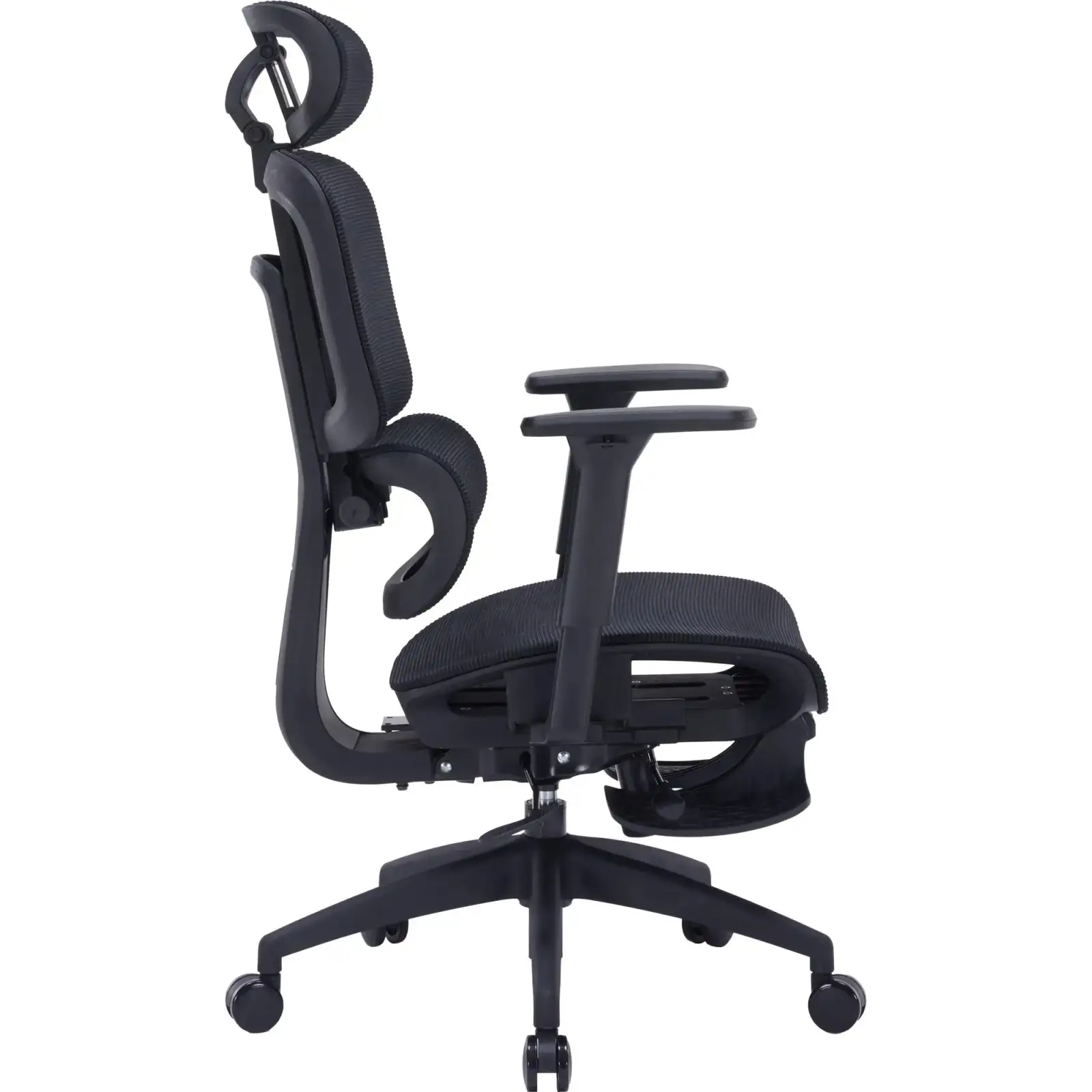 Кресло офисное Officepro Skyline Footrest Black (OC750-B-B-B) UA
