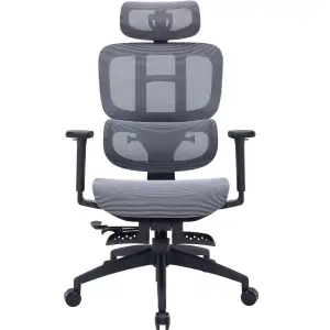 Крісло офісне Officepro Skyline Footrest Black/Dark Gray (OC750-B-DG-DG) UA