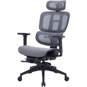 Кресло офисное Officepro Skyline Footrest Black/Dark Gray (OC750-B-DG-DG) UA