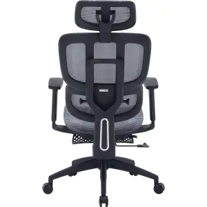 Кресло офисное Officepro Skyline Footrest Black/Dark Gray (OC750-B-DG-DG) UA