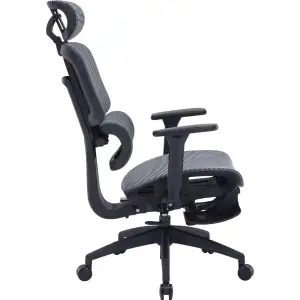 Кресло офисное Officepro Skyline Footrest Black/Dark Gray (OC750-B-DG-DG) UA