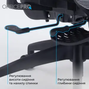 Кресло офисное Officepro Skyline Footrest Black/Dark Gray (OC750-B-DG-DG) UA