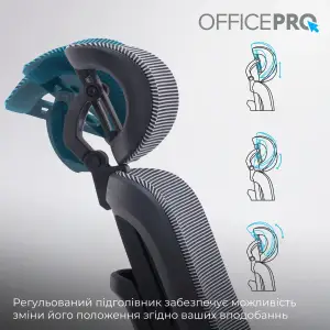 Кресло офисное Officepro Skyline Footrest Black/Dark Gray (OC750-B-DG-DG) UA