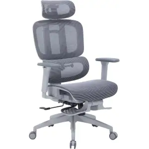 Кресло офисное Officepro Skyline Footrest Gray/Dark Gray (OC750-G-DG-DG) UA