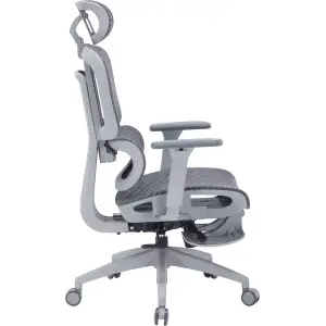 Кресло офисное Officepro Skyline Footrest Gray/Dark Gray (OC750-G-DG-DG) UA
