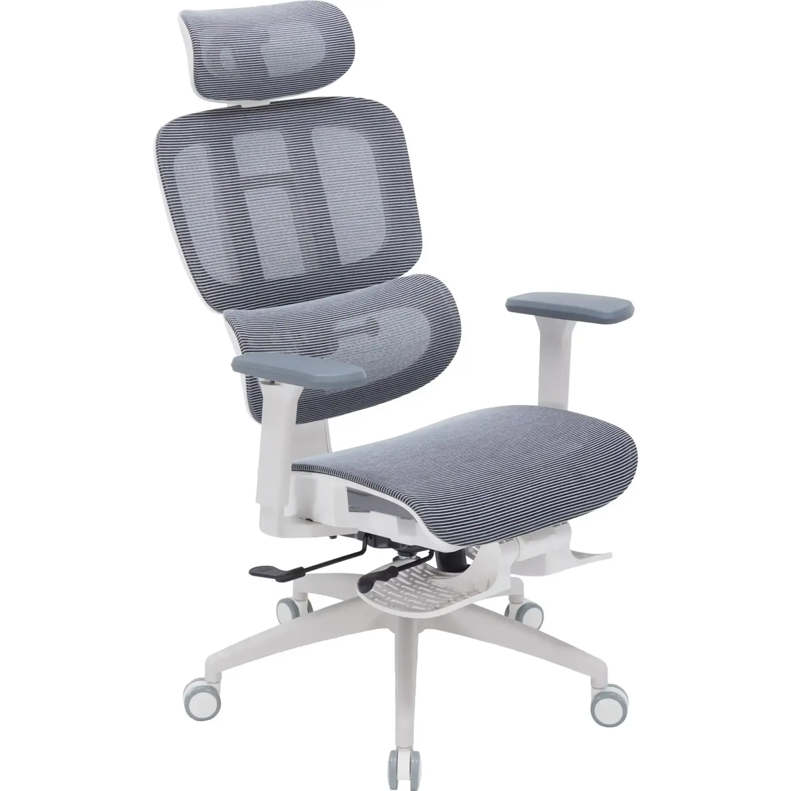 Кресло офисное Officepro Skyline Footrest White/Dark Gray (OC750-W-DG-DG) UA