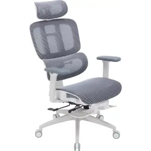Кресло офисное Officepro Skyline Footrest White/Dark Gray (OC750-W-DG-DG) UA