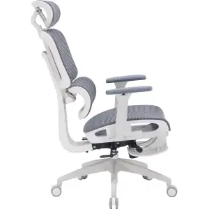 Кресло офисное Officepro Skyline Footrest White/Dark Gray (OC750-W-DG-DG) UA