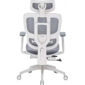 Кресло офисное Officepro Skyline Footrest White/Dark Gray (OC750-W-DG-DG) UA