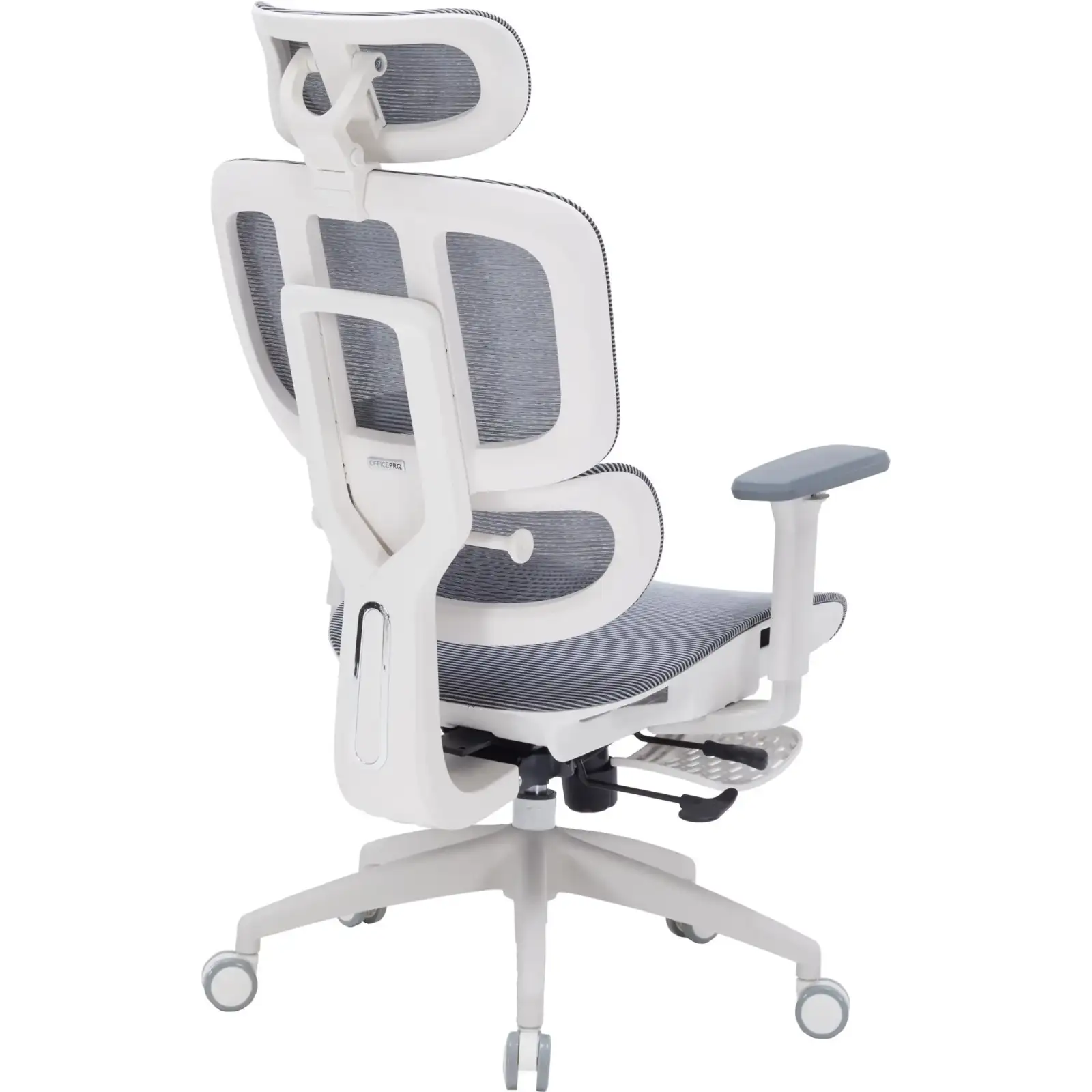 Кресло офисное Officepro Skyline Footrest White/Dark Gray (OC750-W-DG-DG) UA