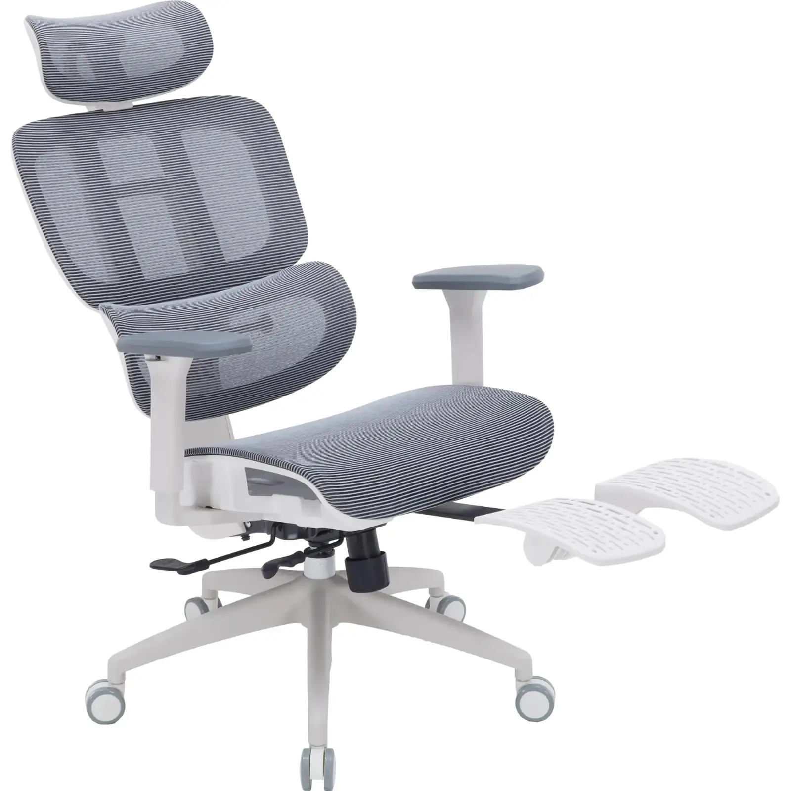 Кресло офисное Officepro Skyline Footrest White/Dark Gray (OC750-W-DG-DG) UA