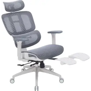 Кресло офисное Officepro Skyline Footrest White/Dark Gray (OC750-W-DG-DG) UA
