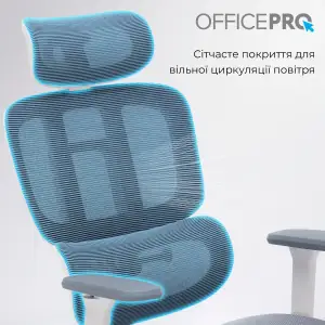 Кресло офисное Officepro Skyline Footrest White/Dark Gray (OC750-W-DG-DG) UA