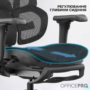 Кресло офисное OfficePro Elite OC950B Black UA